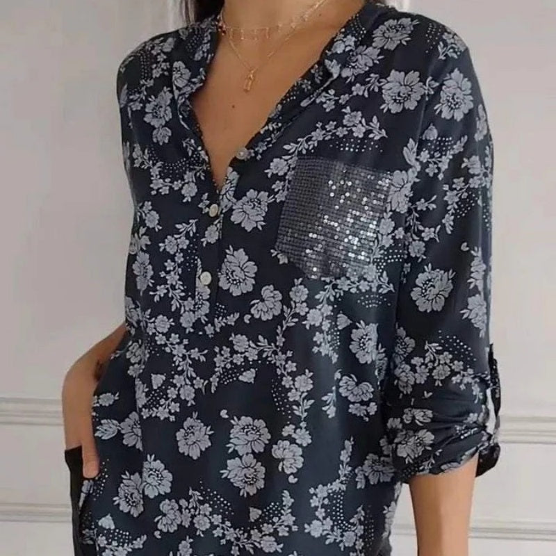 Emery | Casual Losvallende Bloemenprint Blouse