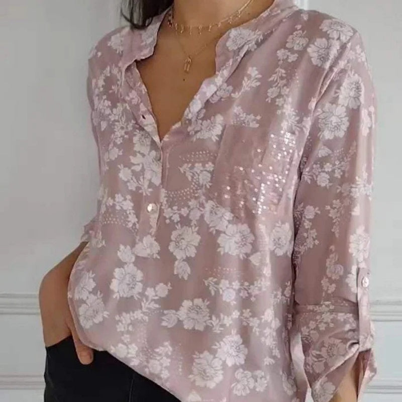 Emery | Casual Losvallende Bloemenprint Blouse