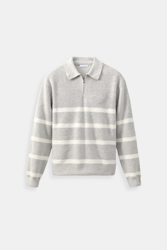 Icon | Men's striped zip sweater