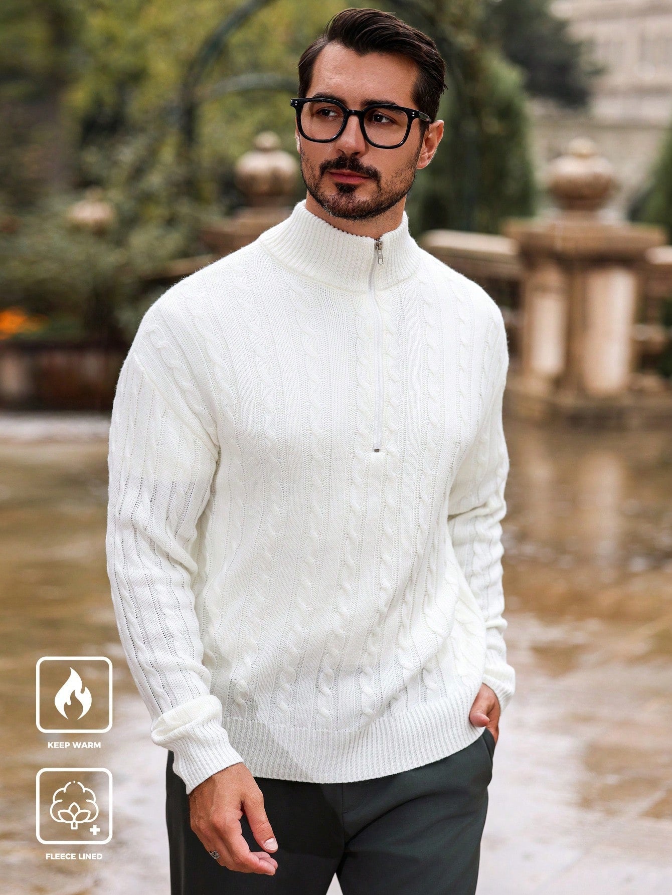 Alex | Casual sweater met rits