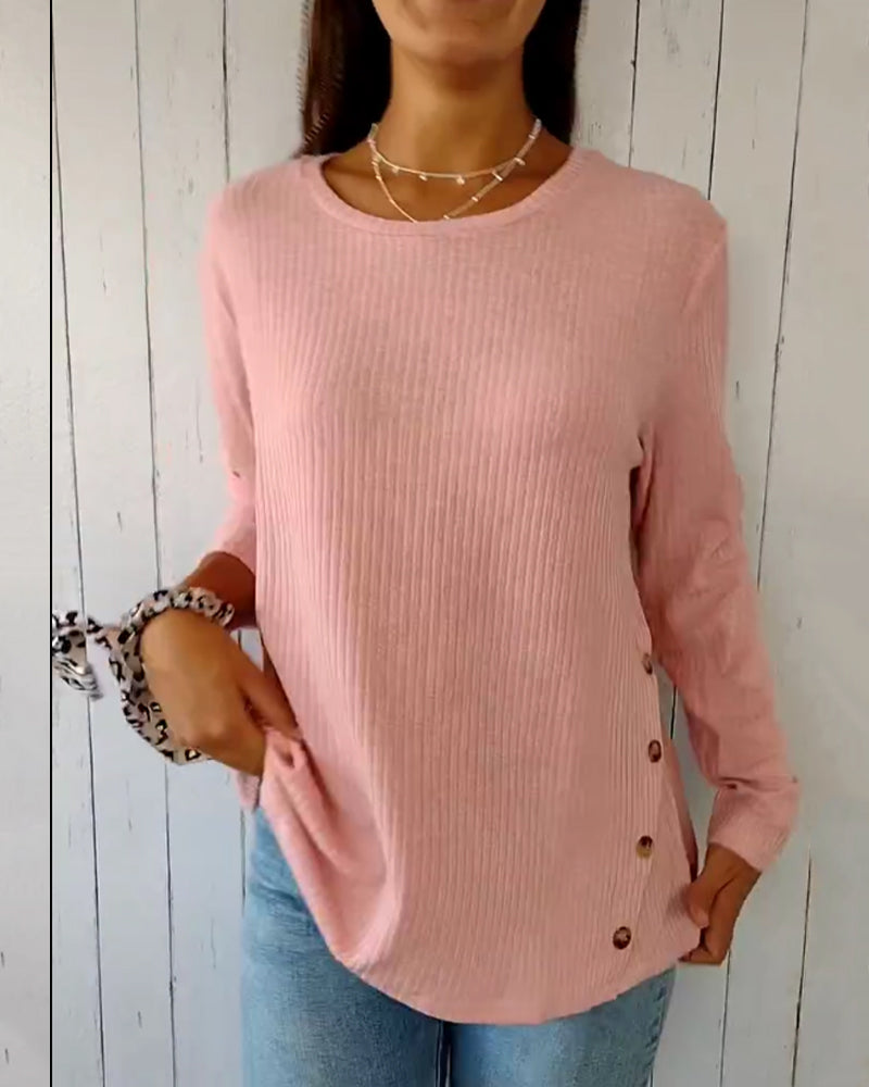 Clementine | Casual top met lange mouwen