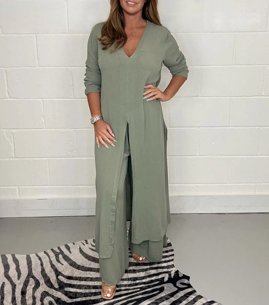 Davina | Chique Lange Jumpsuit met V-hals