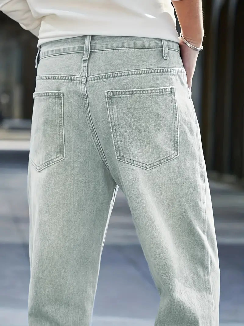 Jonah | Casual Zomerjeans met Rechte Pijpen voor Heren