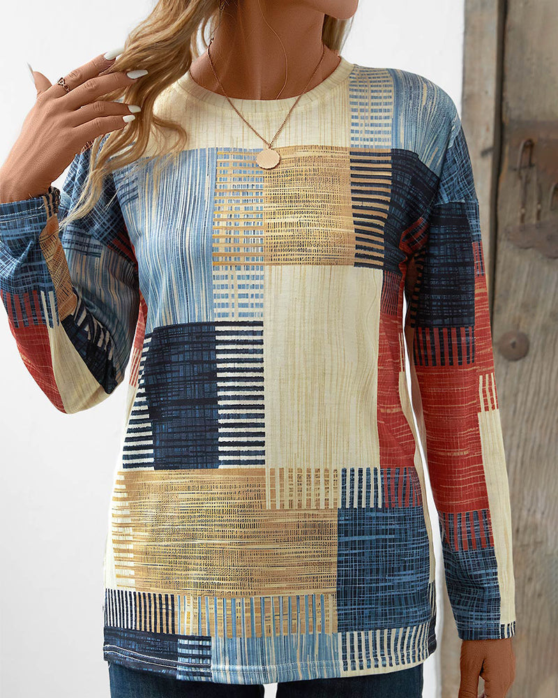 Aria | Stijlvol Casual Patchwork Shirt