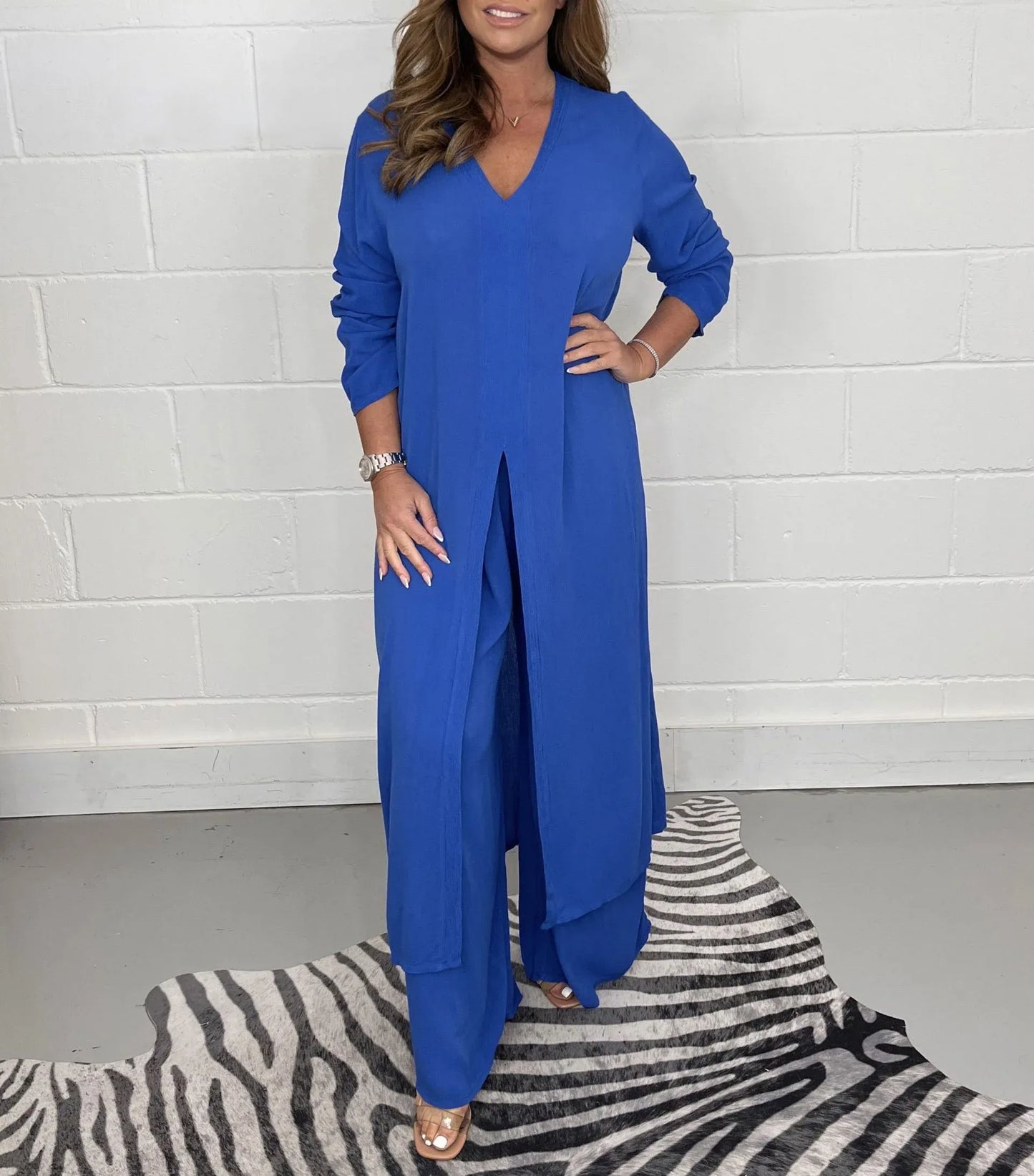 Davina | Chique Lange Jumpsuit met V-hals