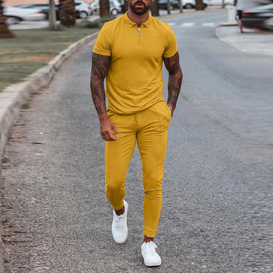 Abraham | Stijlvolle Casual Polo Jogger Set