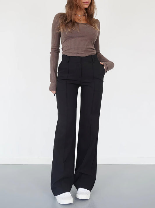 Nora | Stijlvolle Klassieke Wijde Broek