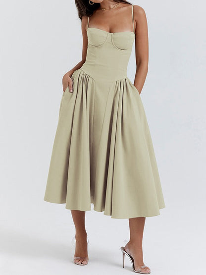 Andrea | Dames Flatterende Midi Jurk