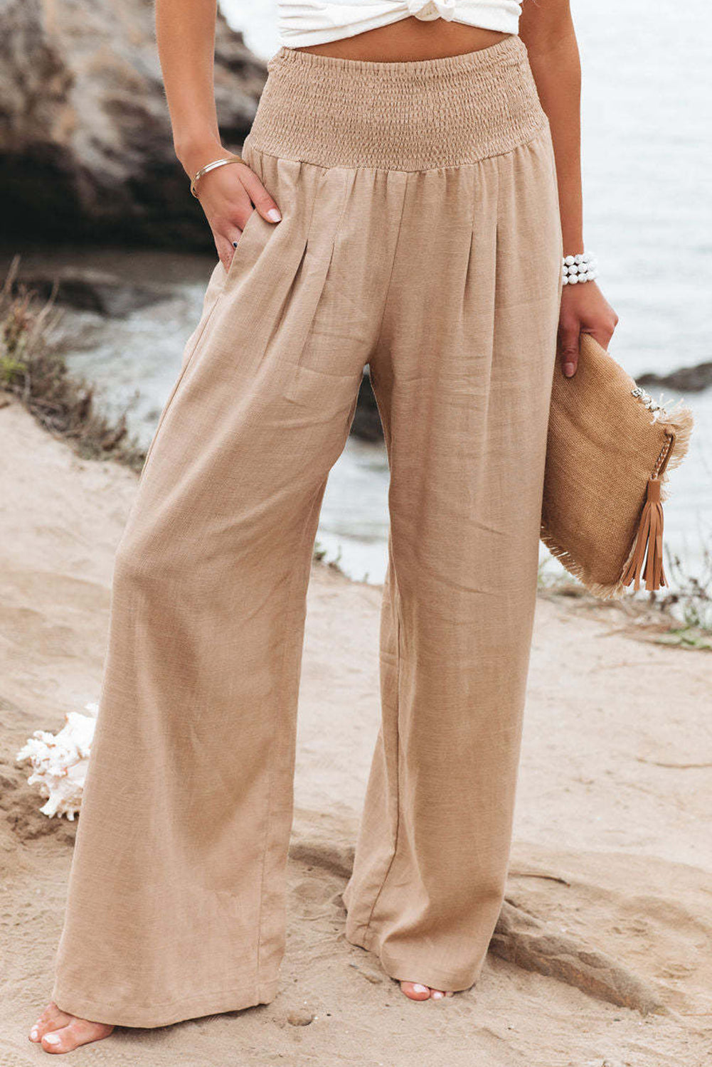 Emily | Relaxte Wijde Pijpen Broek