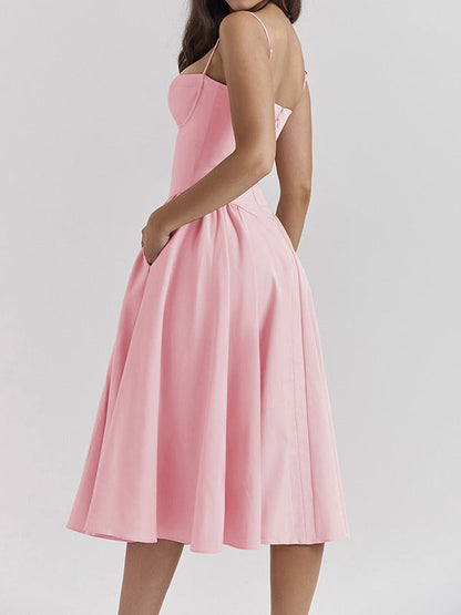 Andrea | Dames Flatterende Midi Jurk