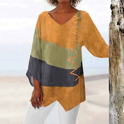 Aspen | Stijlvolle Casual Tuniek met Kleurenblokken