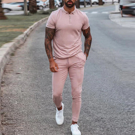 Abraham | Stijlvolle Casual Polo Jogger Set