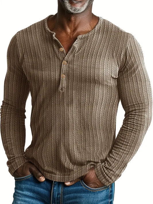 Iconic | Stijlvolle Kabelgebreide Henley