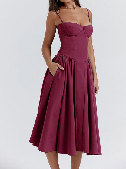 Andrea | Dames Flatterende Midi Jurk