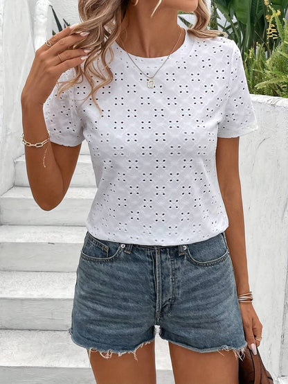Poppy | Damesblouse met Korte Mouwen
