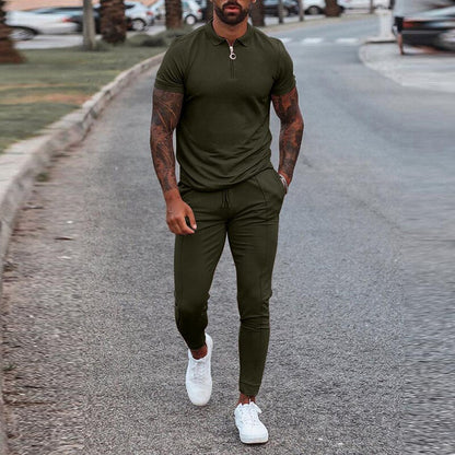 Abraham | Stijlvolle Casual Polo Jogger Set