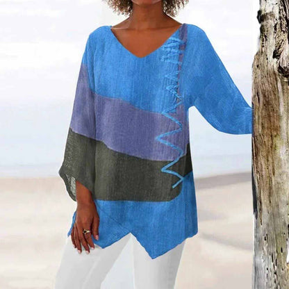 Aspen | Stijlvolle Casual Tuniek met Kleurenblokken