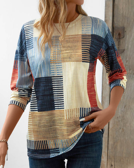 Aria | Stijlvol Casual Patchwork Shirt