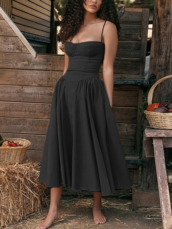 Andrea | Dames Flatterende Midi Jurk