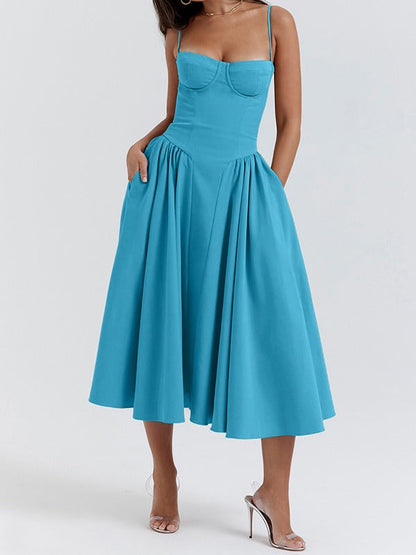 Andrea | Dames Flatterende Midi Jurk