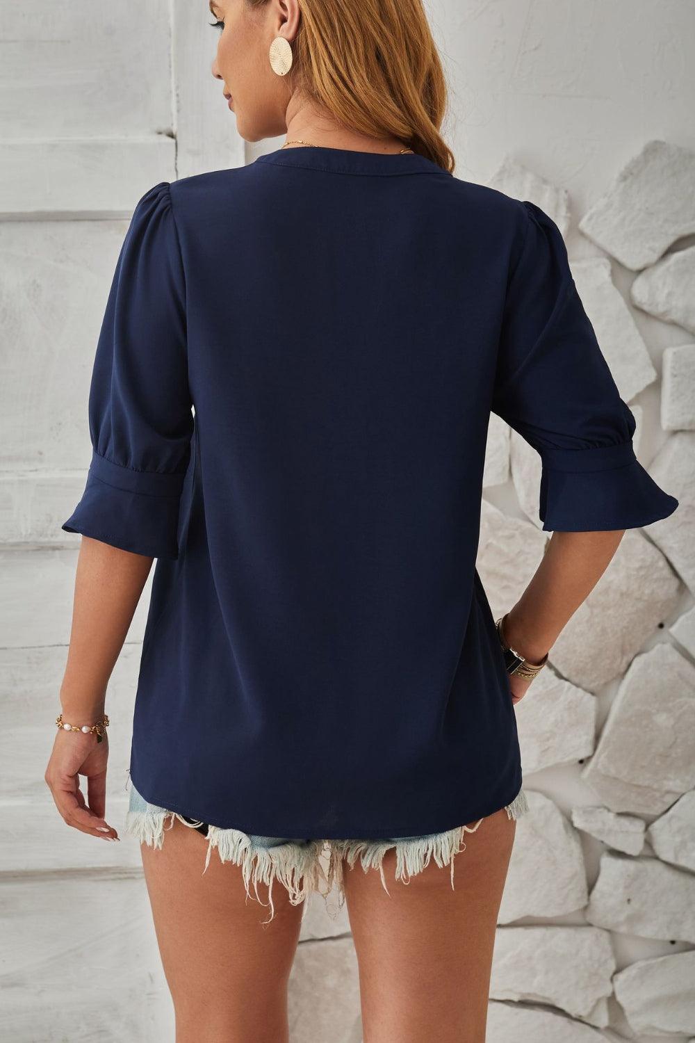 Casey | Zomerse Blouse met Pofmouwen