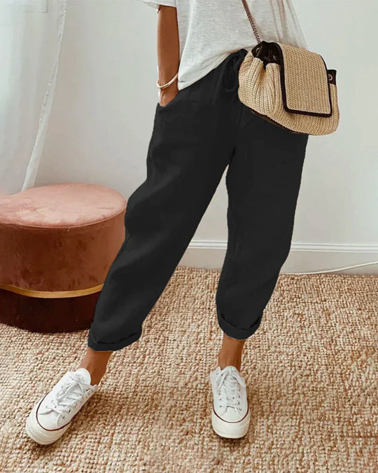 Cecilia | Casual Broek met Trekkoord