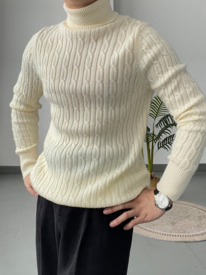 Simon | Casual wollen heren coltrui