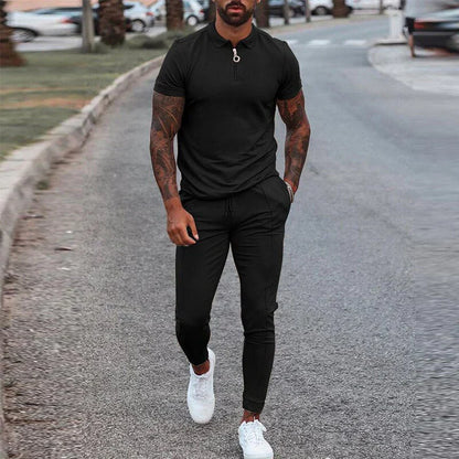 Abraham | Stijlvolle Casual Polo Jogger Set