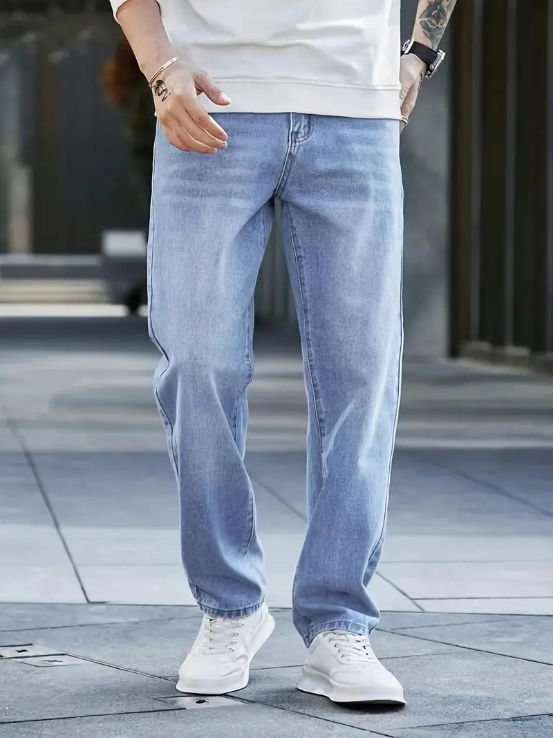 Jonah | Casual Zomerjeans met Rechte Pijpen voor Heren