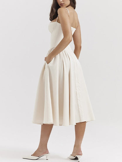 Andrea | Dames Flatterende Midi Jurk