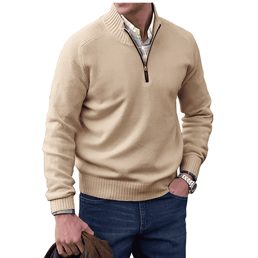Preston | Heren trui met half-zip