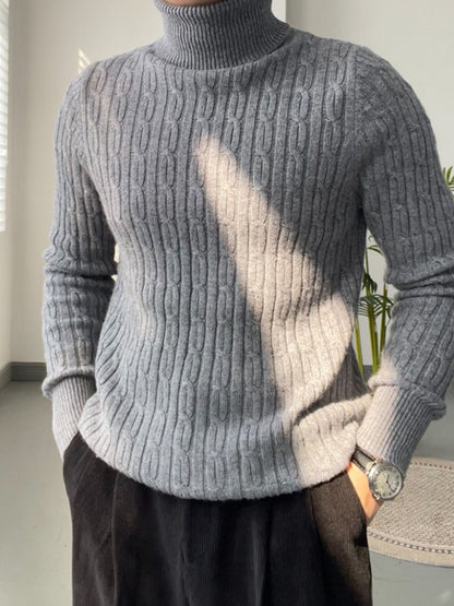 Simon | Casual wollen heren coltrui
