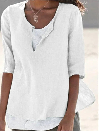 Juliet | Ontspannen Gelaagd Strandshirt