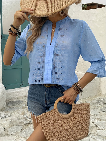 Brianna | Elegante Oogjes Damesblouse