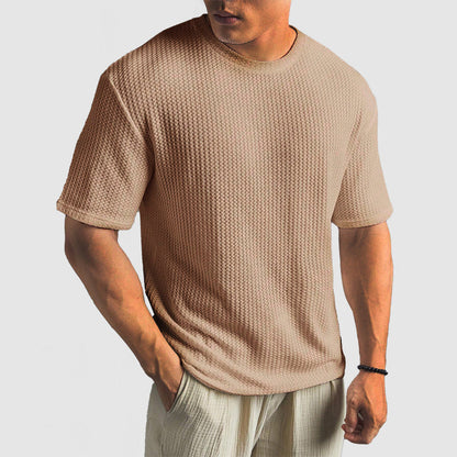 Alex | Stijlvolle Wafelgebreide Shirt