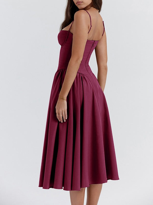 Andrea | Dames Flatterende Midi Jurk