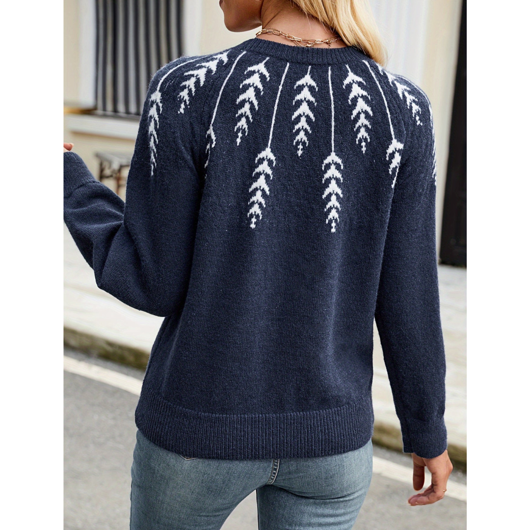 Natalie | Dames casual gestreepte trui