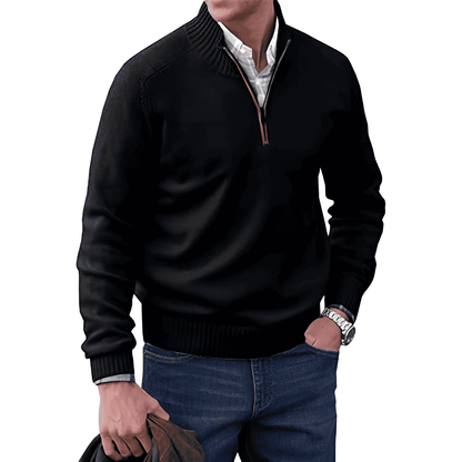 Alex | Heren trui met half-zip