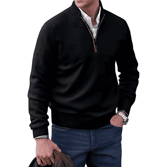 Alex | Heren trui met half-zip