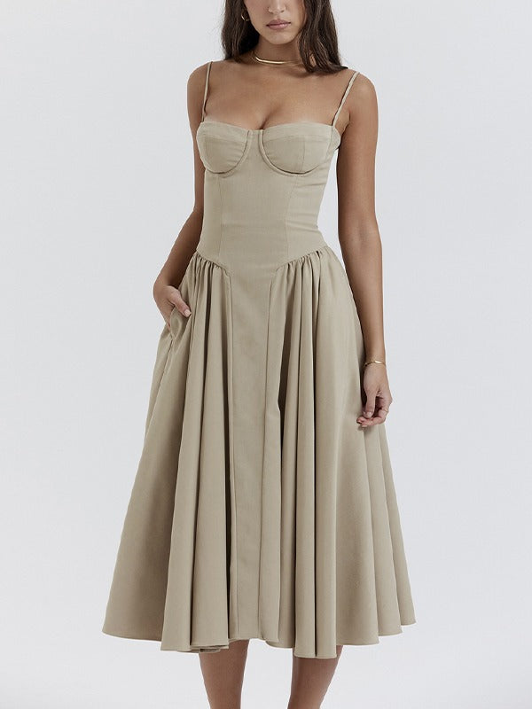 Andrea | Dames Flatterende Midi Jurk