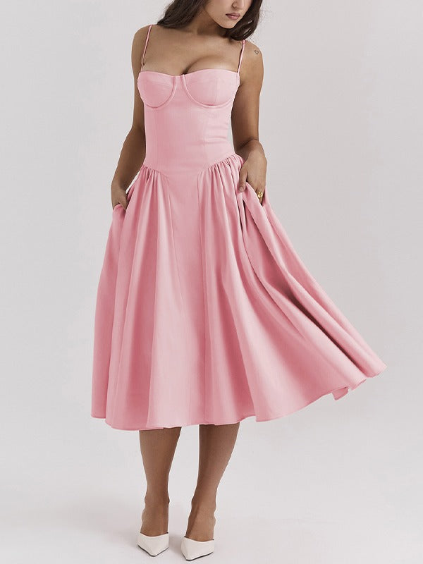 Andrea | Dames Flatterende Midi Jurk