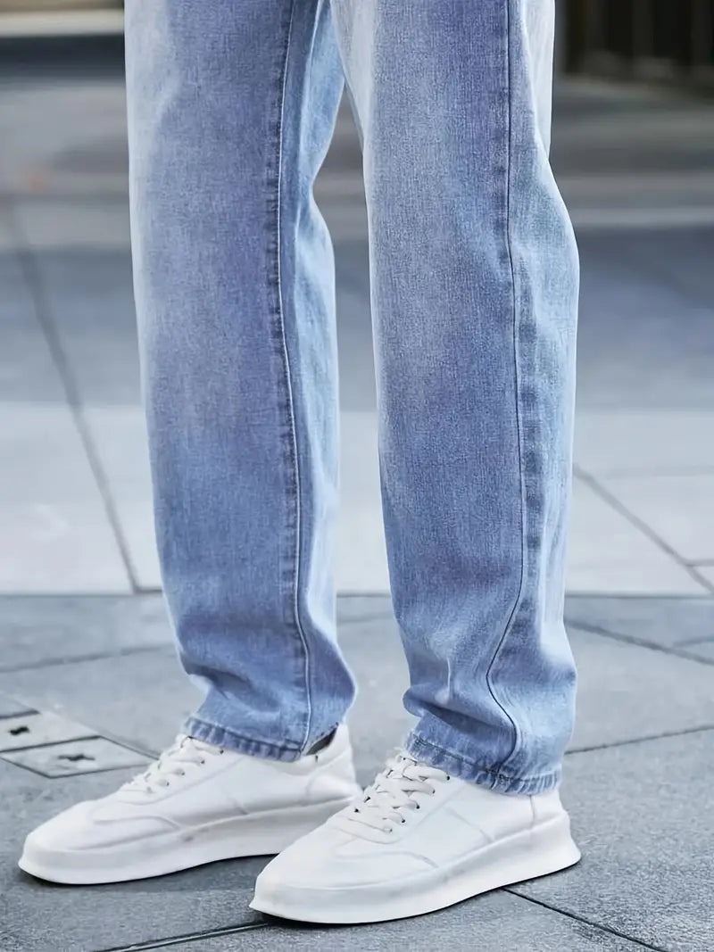 Jonah | Casual Zomerjeans met Rechte Pijpen voor Heren
