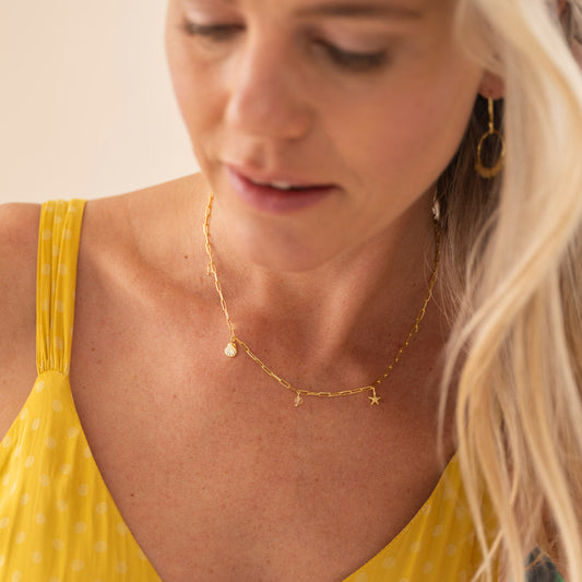 Lauren | Fijne Gouden Hangende Ketting