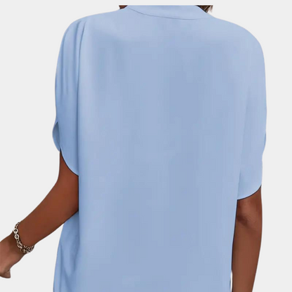 Aiva | Dames zomerblouse met korte mouw