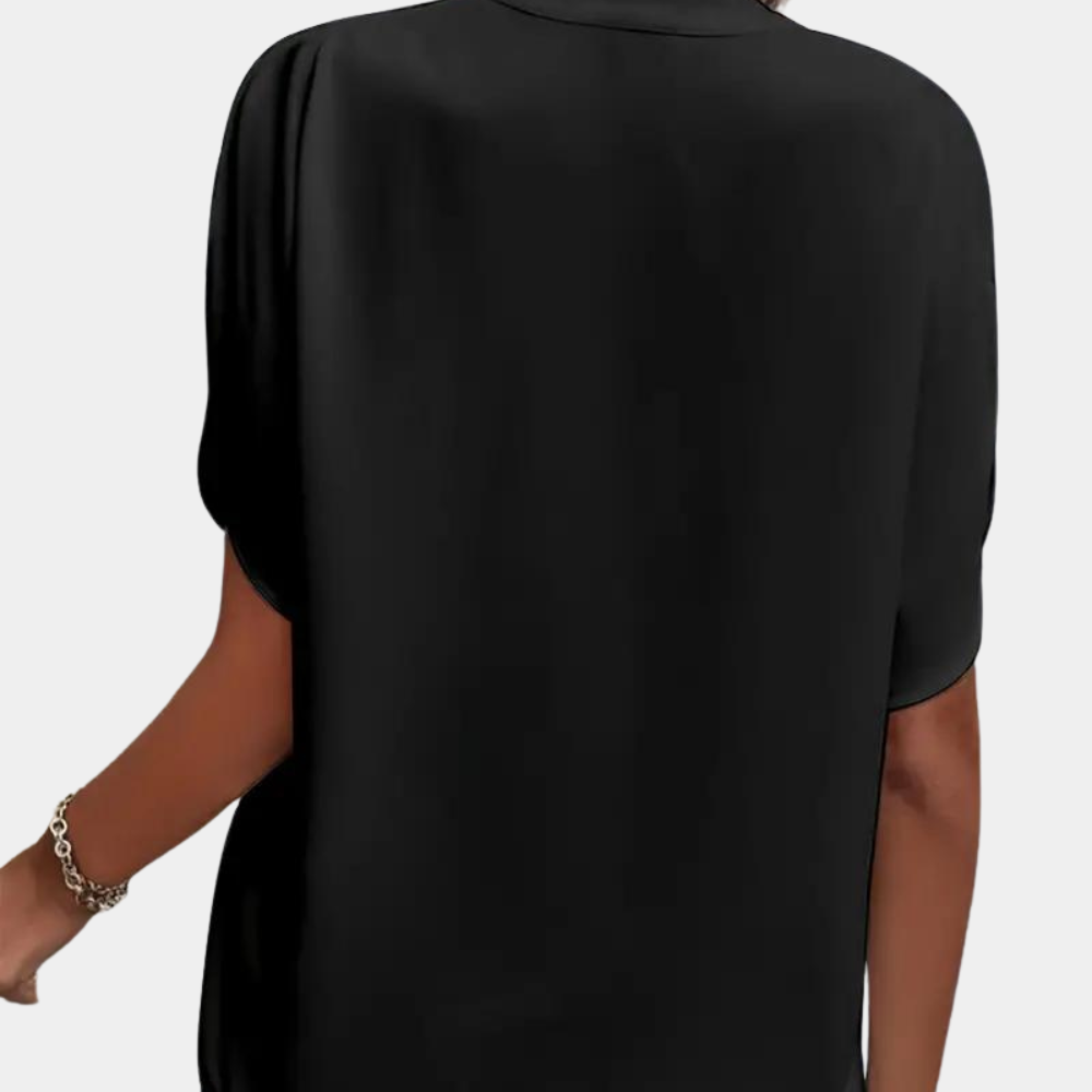 Aiva | Dames zomerblouse met korte mouw