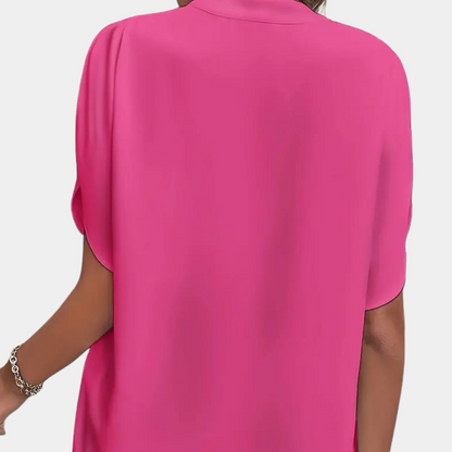 Aiva | Dames zomerblouse met korte mouw
