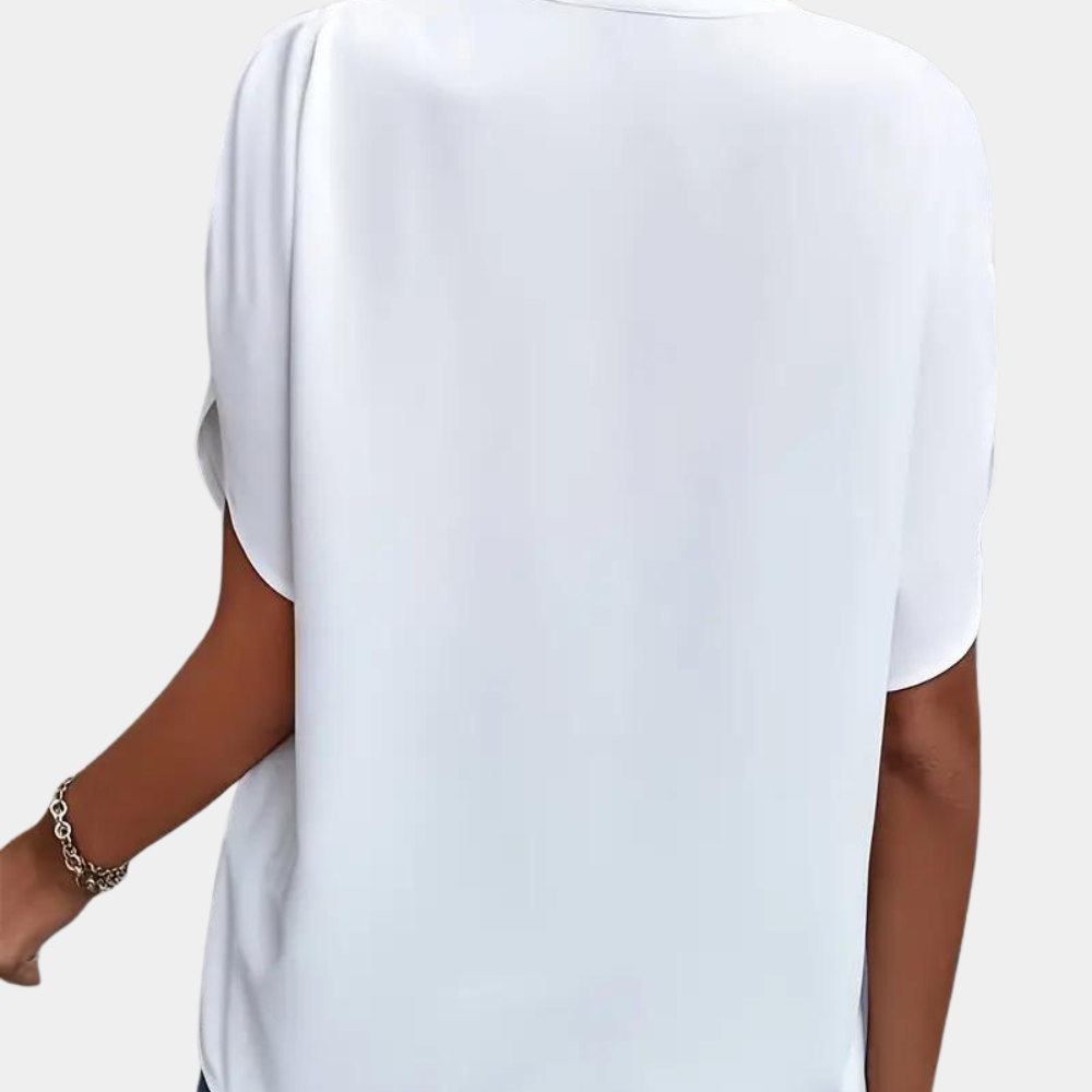 Aiva | Dames zomerblouse met korte mouw