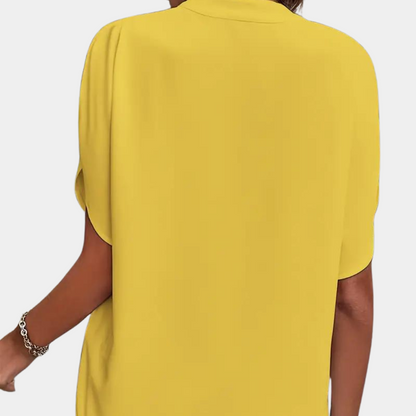 Aiva | Dames zomerblouse met korte mouw