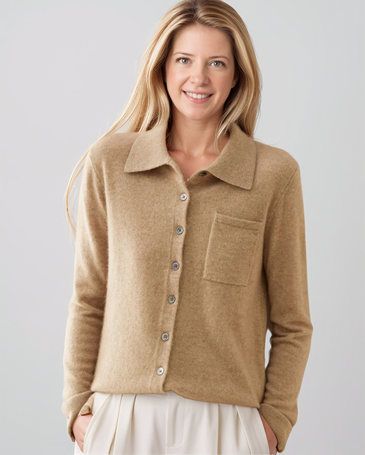 Sara | Dames Herfst Winter Commuter Cashmere Cardigan