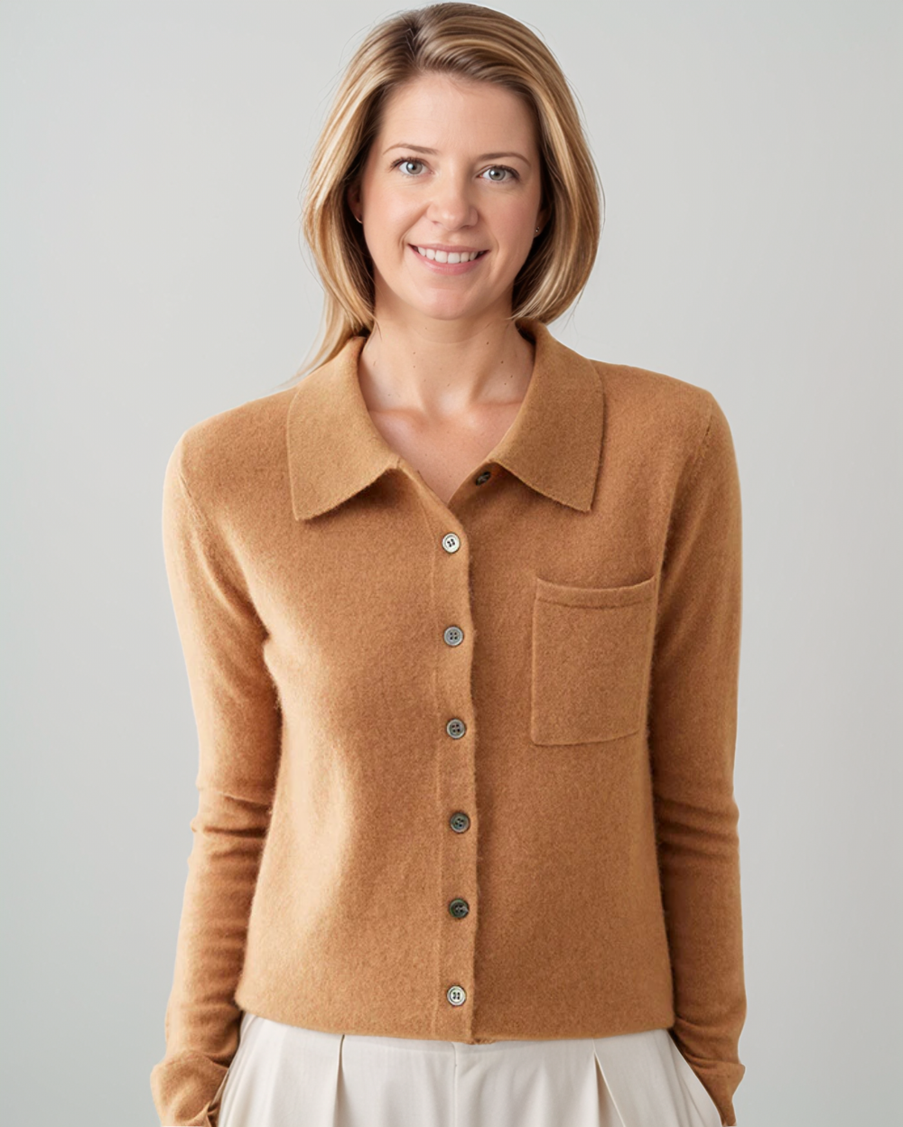 Sara | Dames Herfst Winter Commuter Cashmere Cardigan
